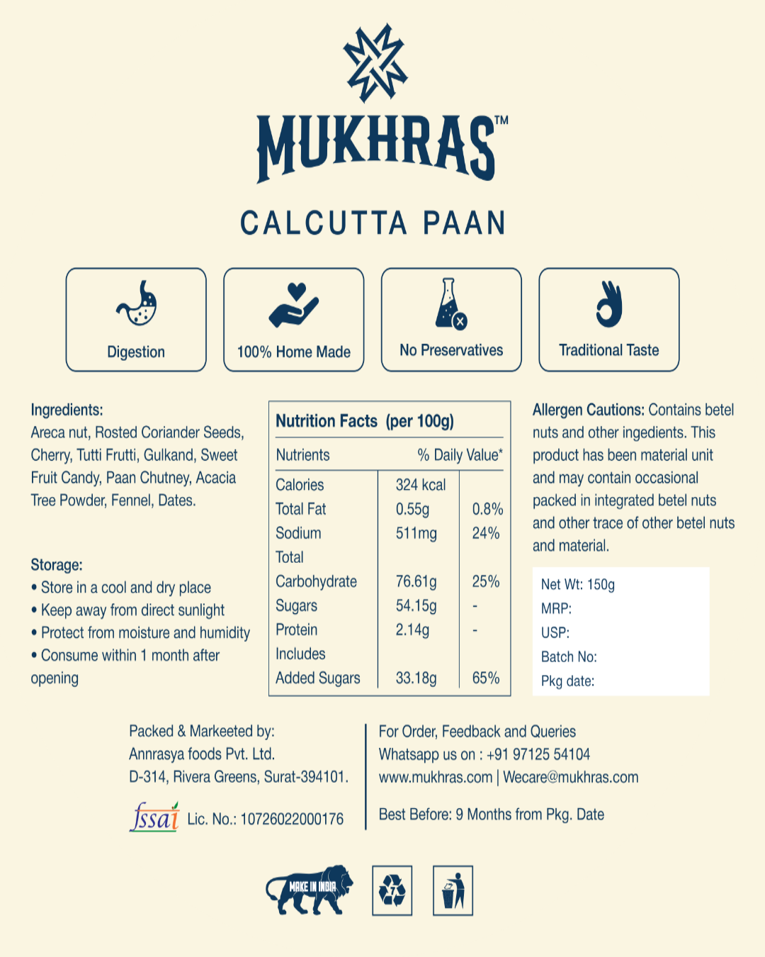 Royal Calcutta Paan Mukhwas