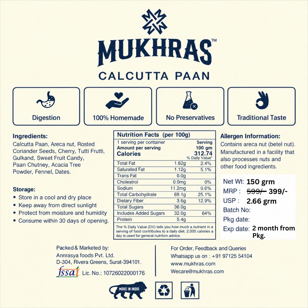 2 Pack Combo - Calcutta Pan Mukhwas